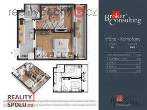 foto Prodej byty 2+kk, 38 m2 - Praha - Komoany